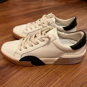 Dolce Vita - Zina Leather Sneakers - rubber outsole - size 6 - worn twice